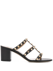  Valentino Garavani Rockstud Calfskin Slider Sandal 60mm