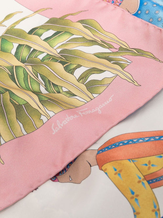 Ferragamo Printed silk scarf