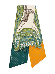  Ferragamo Madras print silk bandeau