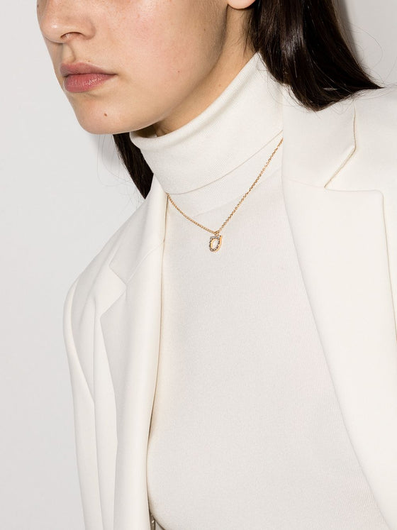 Ferragamo Gancini crystals necklace