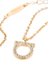 Ferragamo Gancini crystals necklace