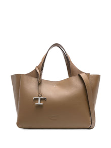  Tod's leather T-detail tote bag