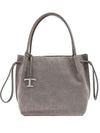 Tod's Drawstring Suede Tote Bag