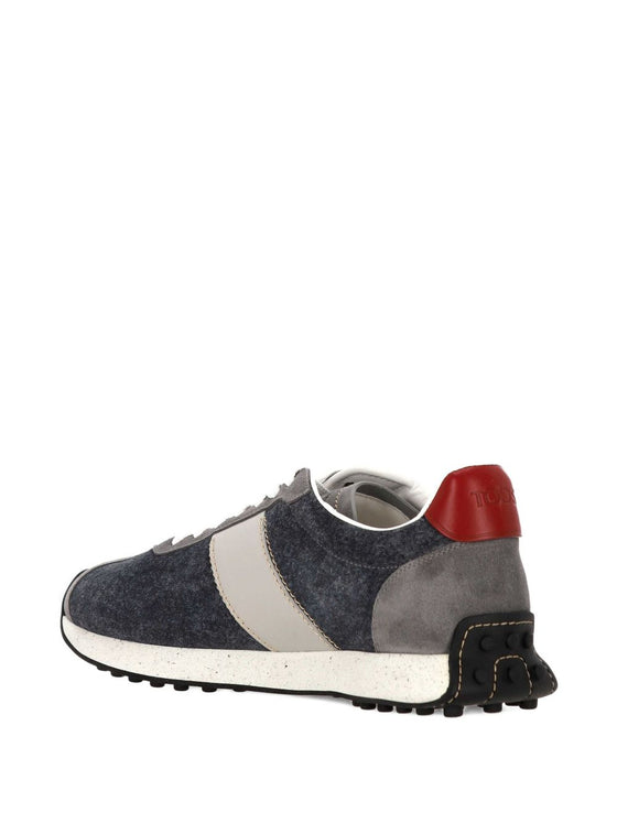 Tod's Vintage T-Sneakers in Suede and Technical Fabric