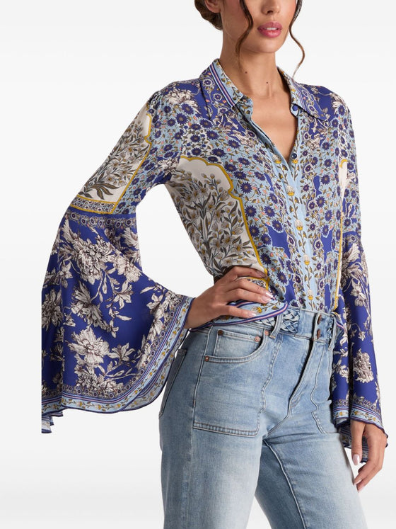 Alice + Olivia Shirts Purple