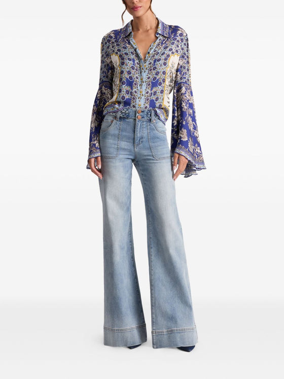 Alice + Olivia Shirts Purple
