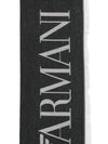 Emporio Armani logo detail Striped stole