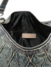 Diesel quilted chain-embellished shoulder bag