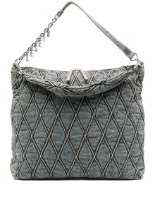  Diesel quilted chain-embellished shoulder bag