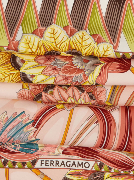 Ferragamo Jade print silk scarf