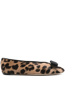  Ferragamo Leopard-print ballet flats