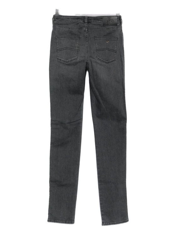 Emporio Armani Logo-detail straight-leg jeans