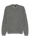 Emporio Armani Virgin wool sweater with jacquard eagle motif