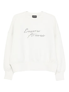  Emporio Armani Crewneck sweatshirt in double jersey with ASV logo embroidery