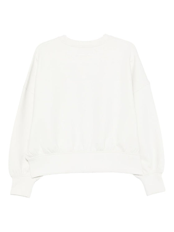 Emporio Armani Crewneck sweatshirt in double jersey with ASV logo embroidery