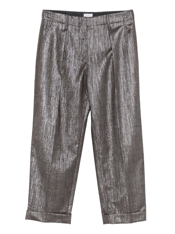 Brunello Cucinelli Trousers Silver