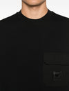 Emporio Armani Double jersey sweatshirt with pocket and ASV logo patch