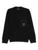 Emporio Armani Double jersey sweatshirt with pocket and ASV logo patch