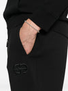 Emporio Armani Logo-embroidered cuffed track pants