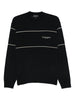 Emporio Armani Virgin wool sweater with jacquard logo