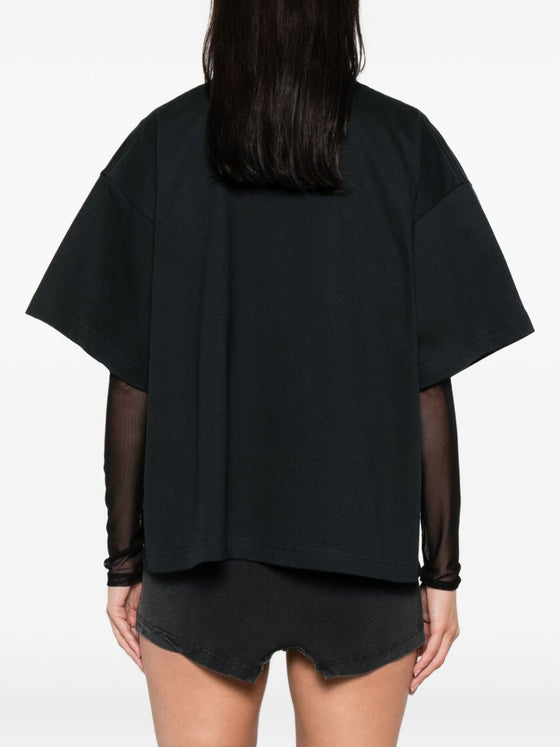 Balenciaga Nano Bb Cropped T-Shirt