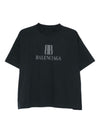 Balenciaga Nano Bb Cropped T-Shirt