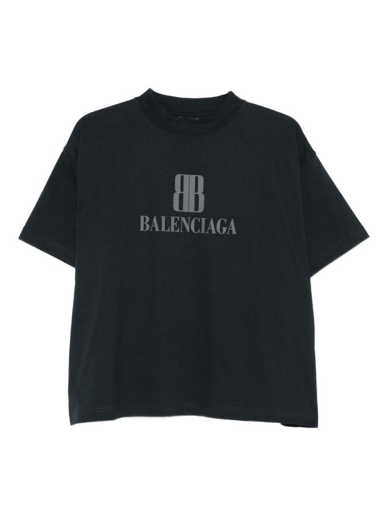 Balenciaga Nano Bb Cropped T-Shirt