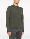 Emporio Armani Geometric-pattern virgin-wool sweater