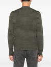 Emporio Armani Geometric-pattern virgin-wool sweater