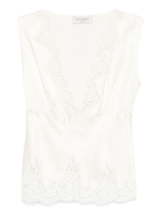 ERMANNO FIRENZE Top Beige