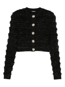  Balmain Sequin-embellished cardigan