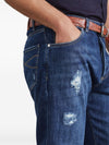 Brunello Cucinelli Distressed-finish straight-leg jeans