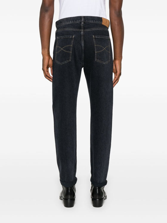 Brunello Cucinelli Logo-embroidered jeans