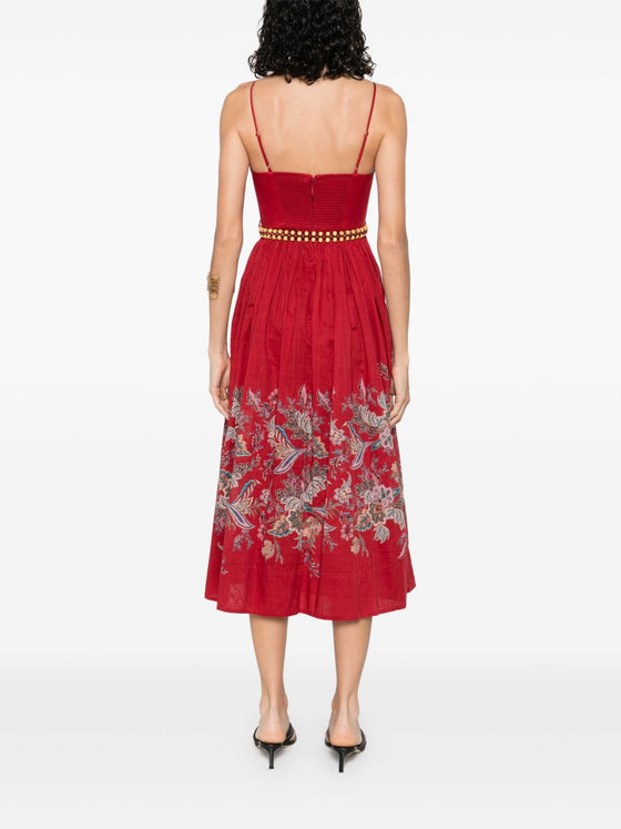Zimmermann Floral-print midi dress