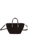 Brunello Cucinelli BC Duo mini bag in curly shearling with monili