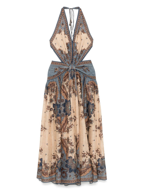 Zimmermann Ascension long cotton dress with print