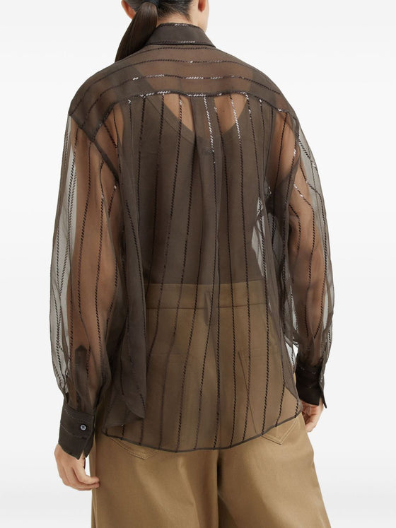 Brunello Cucinelli Shirts Brown