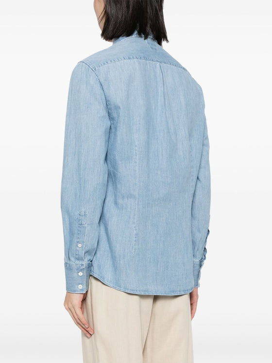 Brunello Cucinelli Shirts Clear Blue