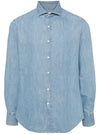Brunello Cucinelli Shirts Clear Blue