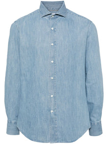  Brunello Cucinelli Shirts Clear Blue