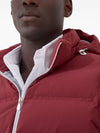 Brunello Cucinelli Bonded taffeta down vest with heat-bonded seams and detachable hood