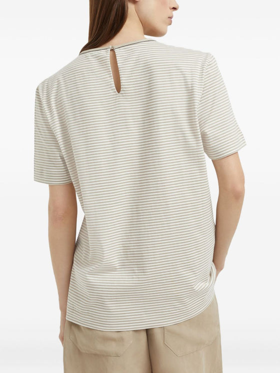 Brunello Cucinelli T-shirts and Polos Beige