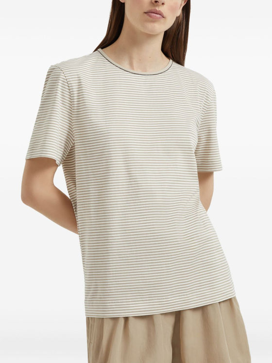 Brunello Cucinelli T-shirts and Polos Beige