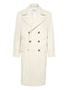 Brunello Cucinelli One-and-a-half-breasted coat in wide cashmere corduroy with patch pockets and metal buttons