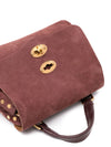 Zanellato Postina Baby bag in red barbera nubuck leather