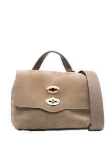  Zanellato Baby Postina messenger bag in nubuck leather brown brandy