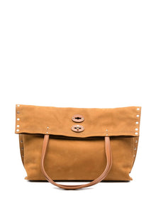  Zanellato studded foldover tote bag