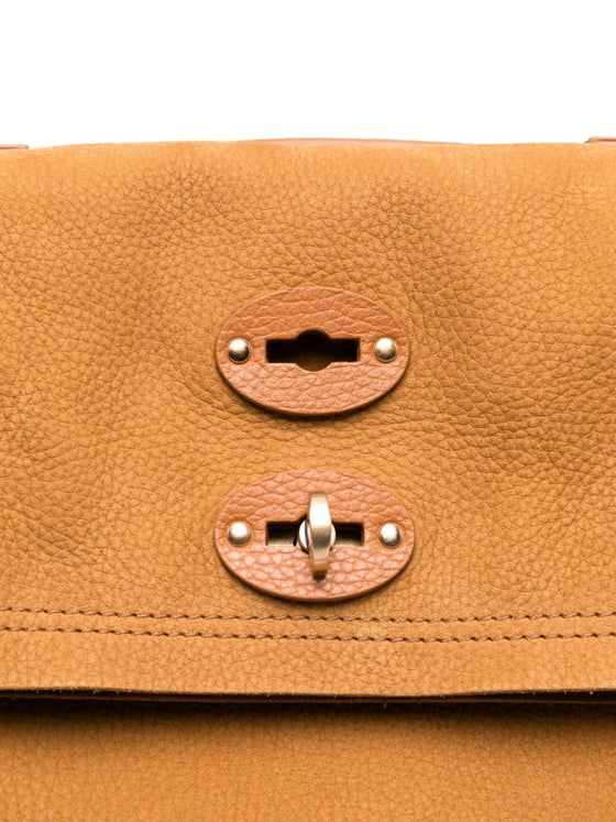 Zanellato studded foldover tote bag