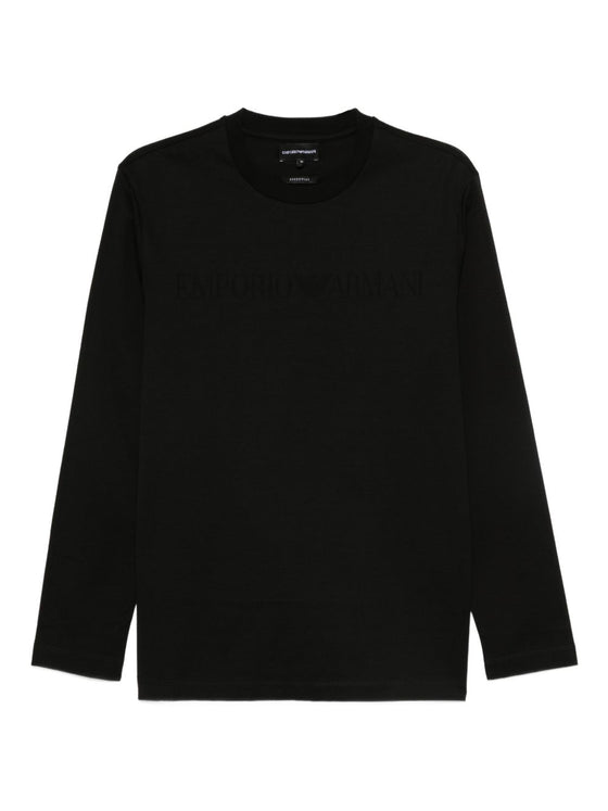 Emporio Armani Long-sleeved cotton T-shirt