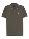 Emporio Armani Tipped stretch short sleeve polo shirt